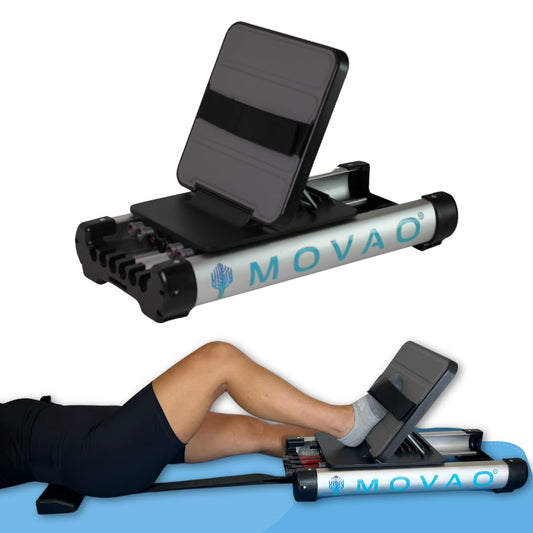 MOVAO Mini in-Bed Leg Press for Knee and Hip Replacement, ACL MCL or PCL Surgery Recovery Increasing Muscle Strength Exercising Physical Therapy Affordable & Portable