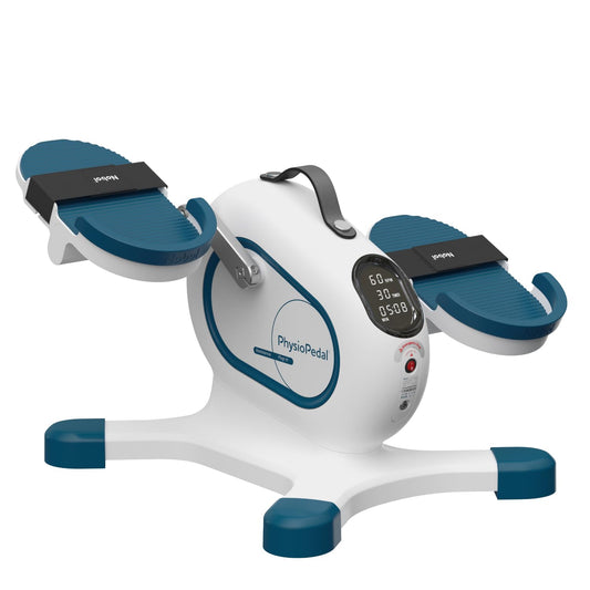 PhysioPedal® Arm & Leg Pedal Exerciser, Dual Mode, 8 Motorized Speeds, 8 Adjustable Resistance Levels, LED Display, Magnetic Remote, Low-Impact Exercise for Joint Health & Mobility