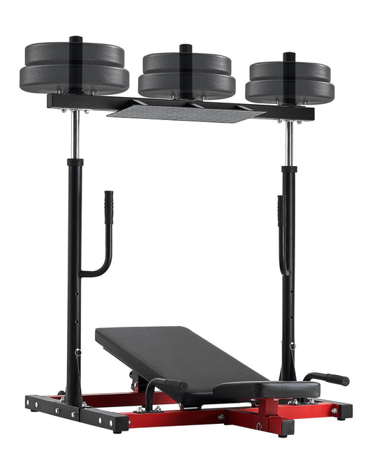 VEVOR Vertical Leg Press Machine, Lower Body Special Home Gym Machine, Carbon Steel Leg Press Exercise Training Equipment, Adjustable Leg Strength Workout for High-Intensity Presses, 550 lbs Capacity